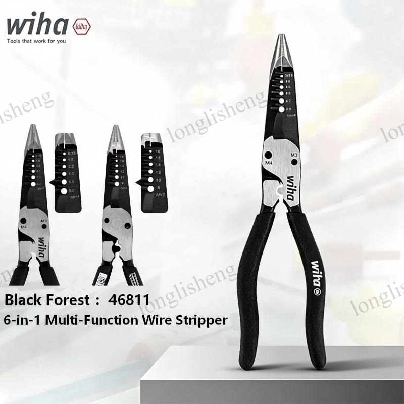 Tools Vn - Wiha 46811 BlackForest 200mm 6-in-1 Spitzzange
