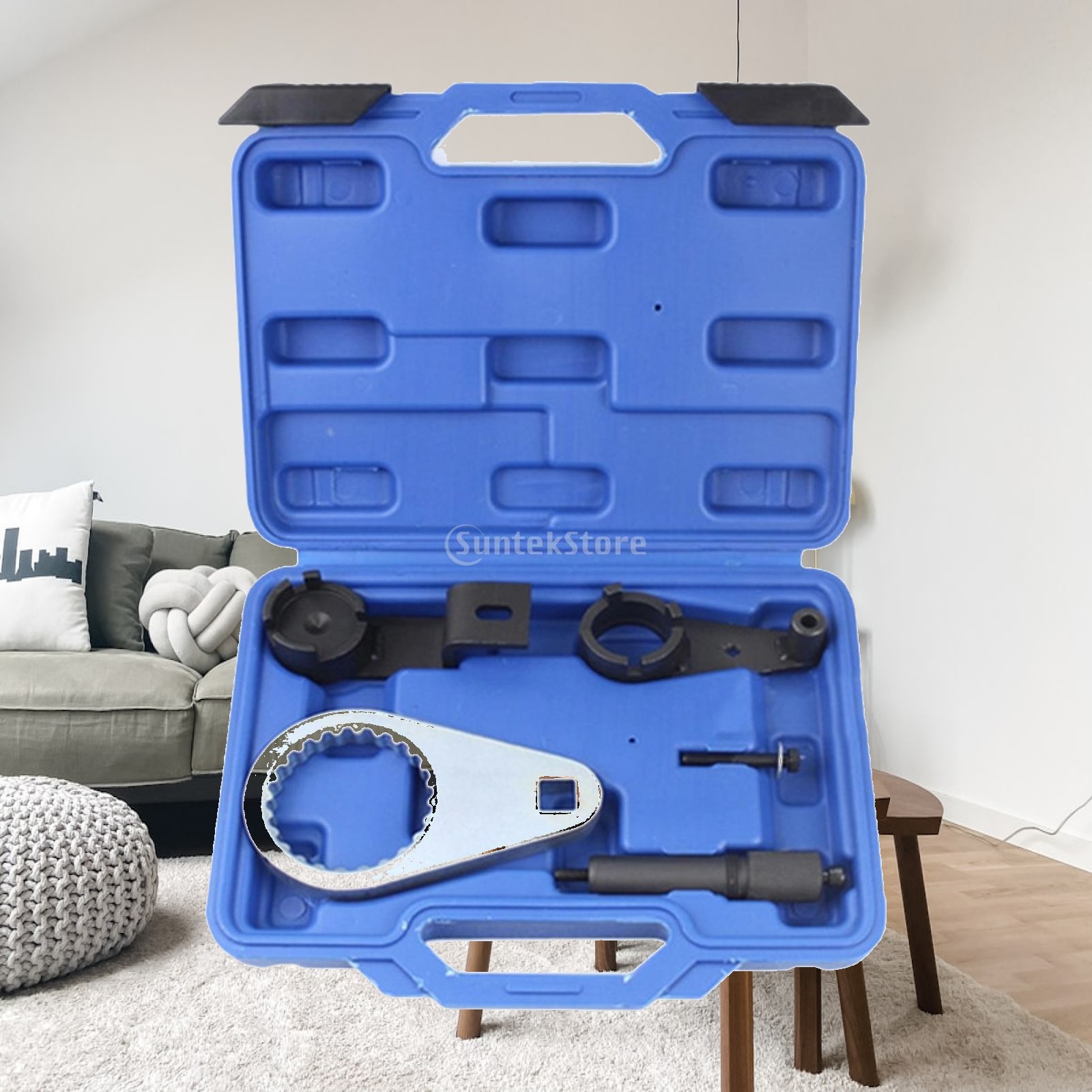 Maintenance Workshop Tools - Hochleistungs-Nockenwellen-Einstellwerkzeug Metallisches Motorwartungs-Werkzeugset Fahrzeug-Werkstatt-Kit für Mechaniker