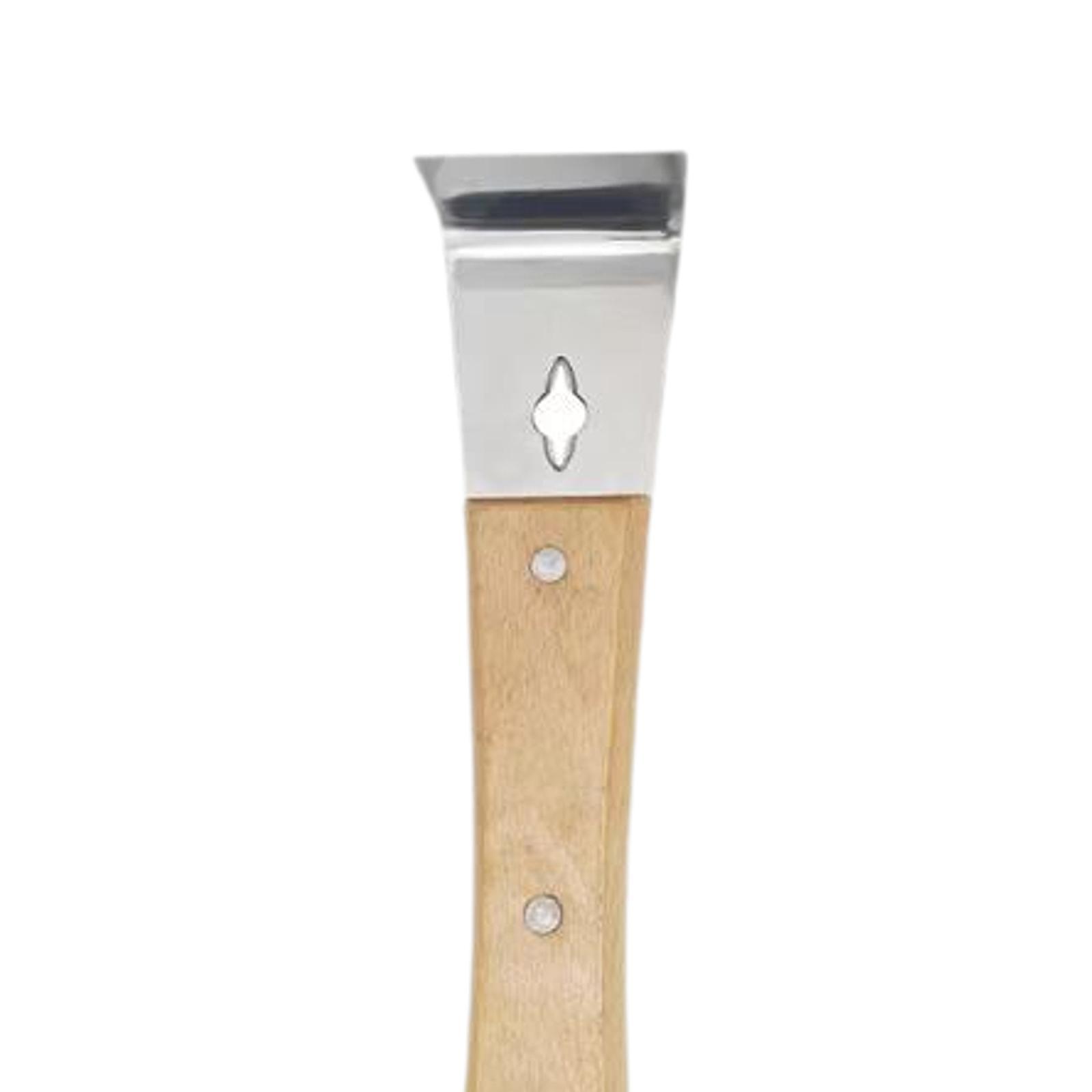 Workshop Tools Knife - Langlebiger Edelstahl-Bienenstockschaber mit Verlängertem Holzgriff für