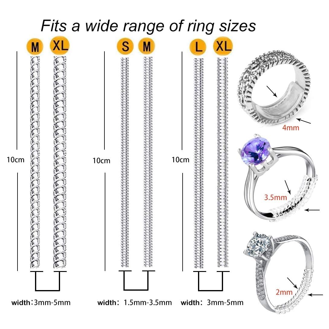 Tools Jewelry Making - 6 Stück/Set Transparente Spiralring-Größenversteller mit Federmechanismus