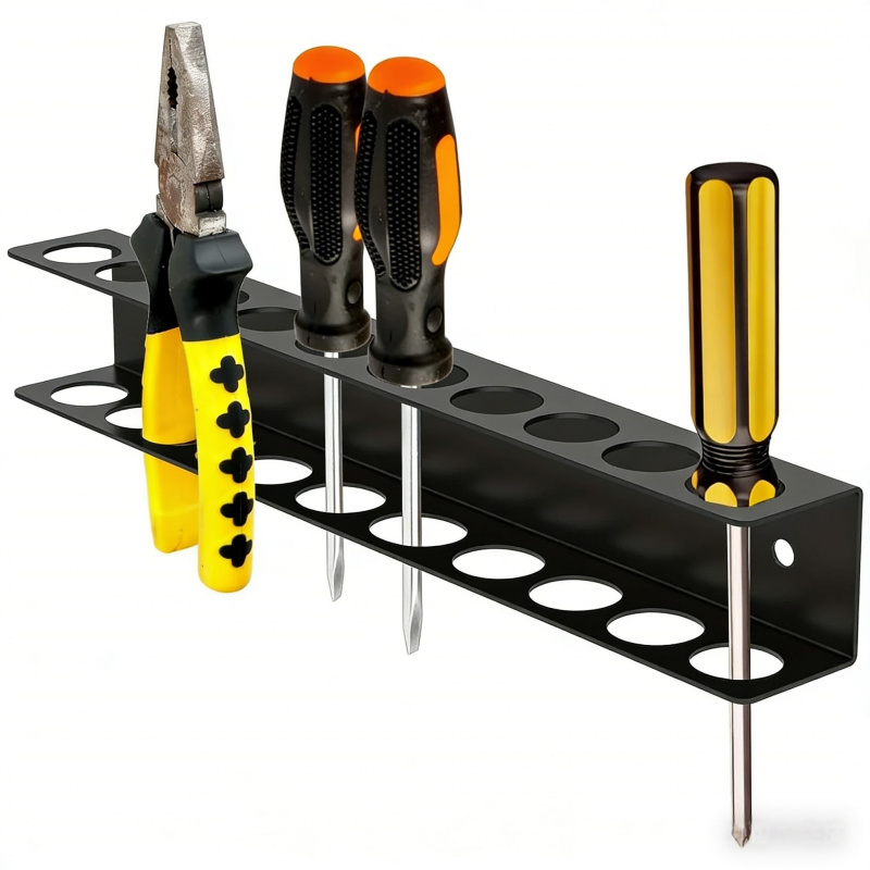Tools Use In Workshop - 14-teilige wandmontierte rostfreie Werkzeugaufbewahrungstafel für den