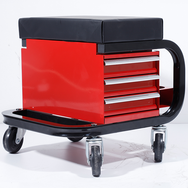Workshop Tools Box - Werkstatt-Werkzeugwagen mit Schloss, Rollbarer Schwerlast-Werkzeugkasten aus