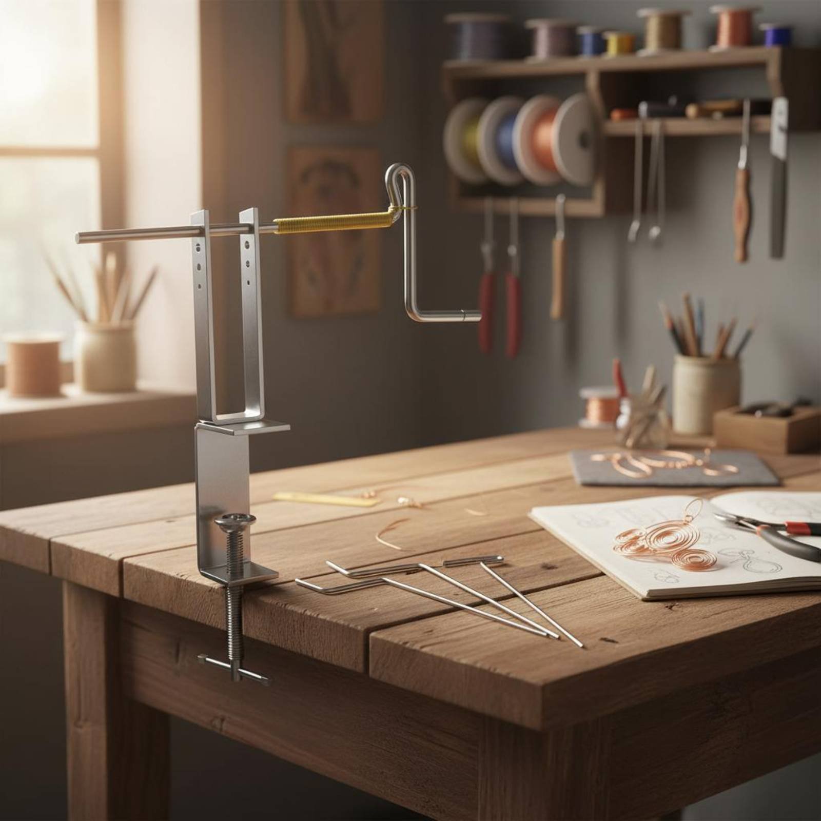 Tools Jewelry Making - Stufenförmige Drahtwickelstäbe Robuste Metallkonstruktion Schmuckdraht-Wickelstab-Set Werkzeug
