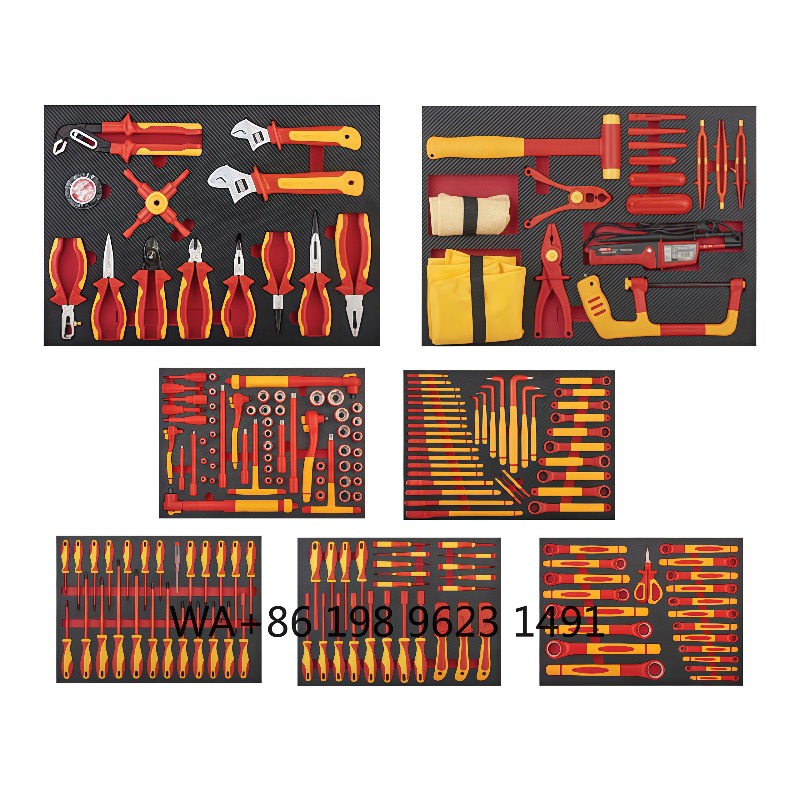 Workshop Tools And Safety - Hochhärte 198-teiliges Isoliertes Werkzeugset, 10000V Hochspannungssicherheitswerkzeuge