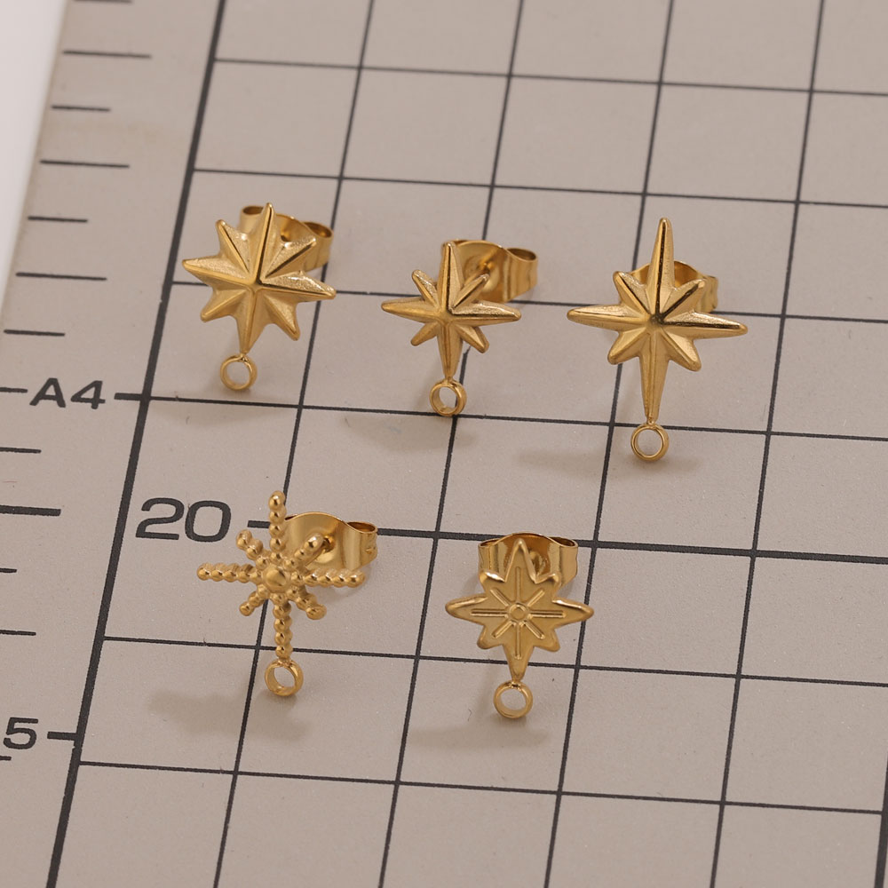 6 Stück Edelstahl-Stern-Ohrste – Tools Jewelry Making Bewertung und Preis