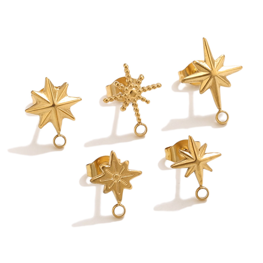 6 Stück Edelstahl-Stern-Ohrste – Tools Jewelry Making Bewertung und Preis