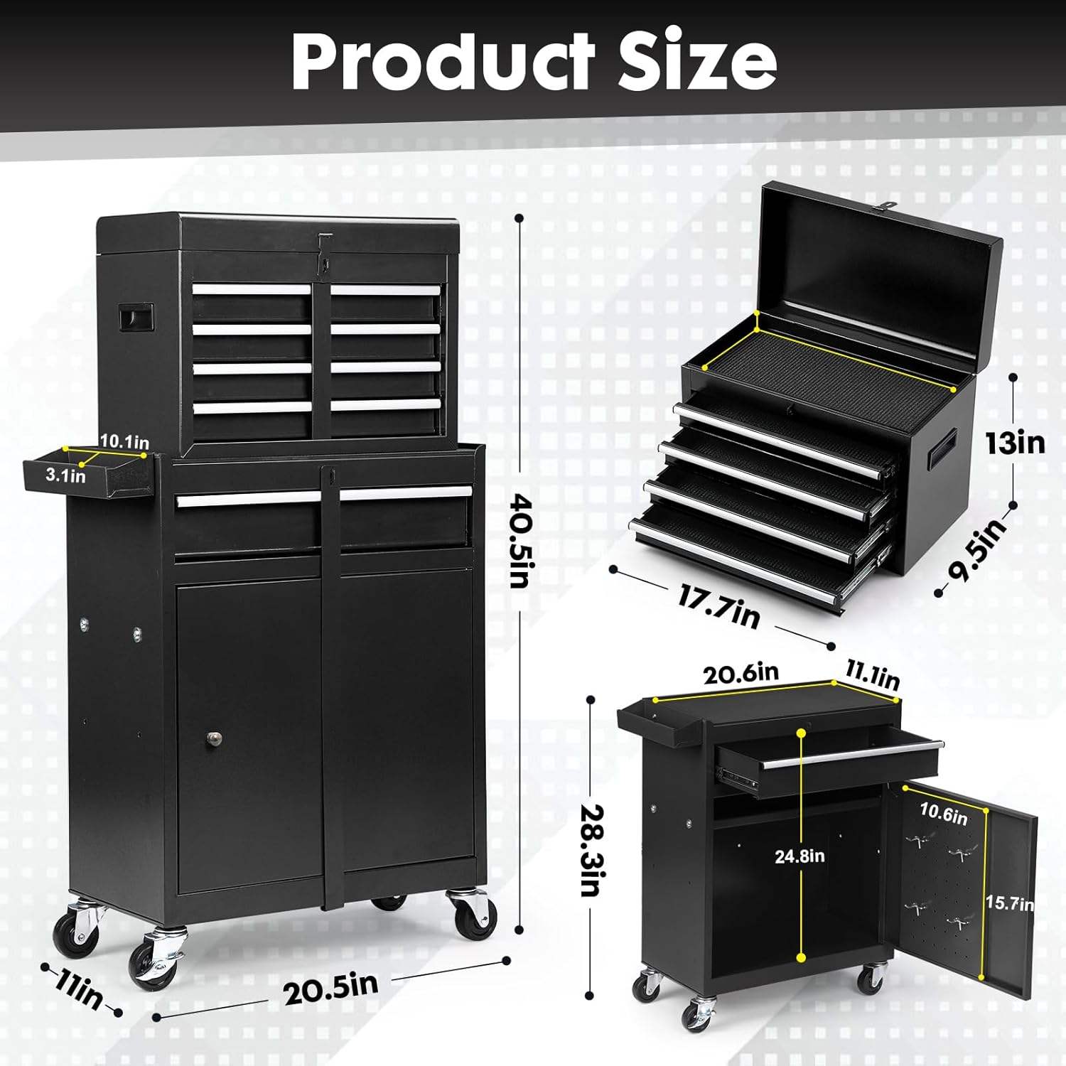 Rollbarer Werkzeugwagen mit ab – Workshop Tools Box Bewertung und Preis
